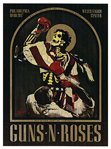 LITHORATI - Guns N' Roses - Not in This Lifetime - Lithograph
